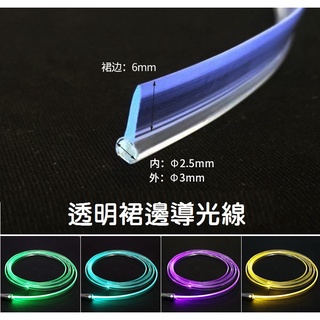 【進口光纖】3mm 裙邊導光條 側光 光纖線 軟式 LED 燈眉 尾燈 裝飾燈 光源 儀表燈 冷光條 汽車改裝 | 蝦皮購物