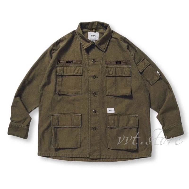 WTAPS 20SS JUNGLE LS 01 / SHIRT. COTTON. STAIN 長袖襯衫四袋| 蝦皮購物