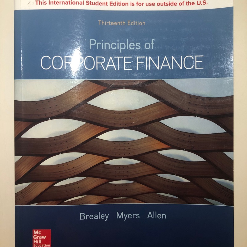 Principles of CORPORATE FINANCE 第13版| 蝦皮購物