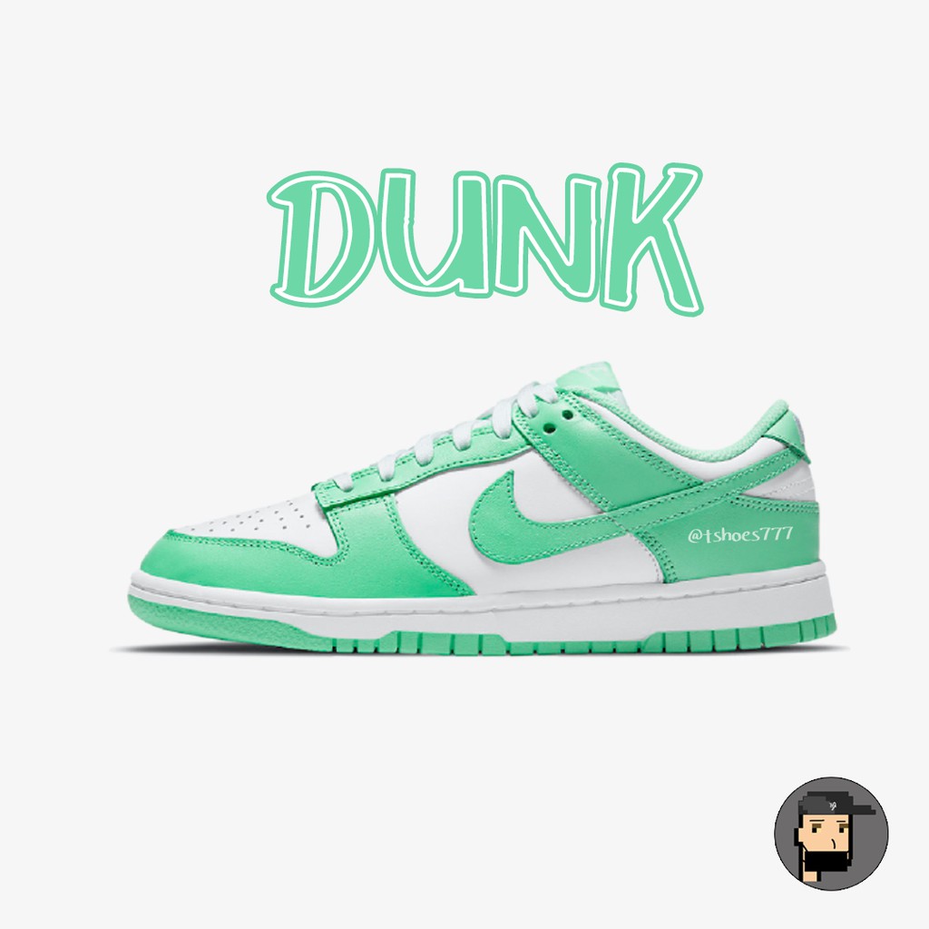 TShoes777代購】NIKE WMNS DUNK LOW GREEN GLOW 白綠薄荷DD1503-105