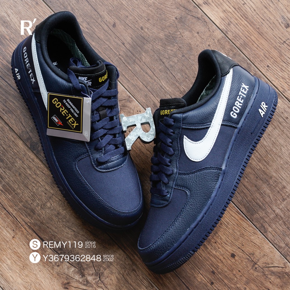 R代購Nike Air Force 1 Low Gore-Tex GTX Obsidian 藍黑CK2630-400