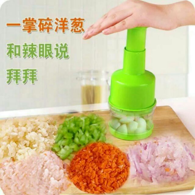 廚房多功能薑蒜切碎器 不鏽鋼手壓式切菜器 拍拍刀 | 蝦皮購物
