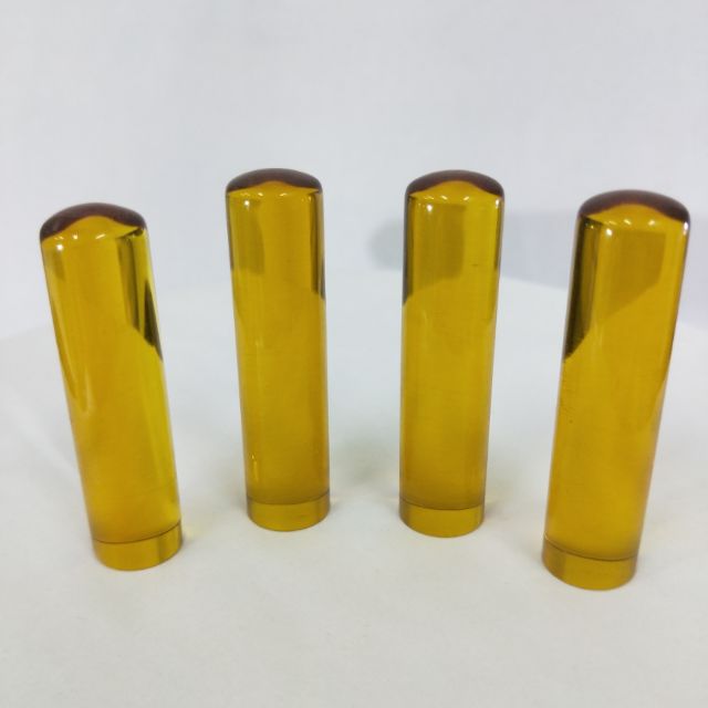 開運印章 圓印 五分印面 1.5cm 水晶 黃水晶（養晶） 印材