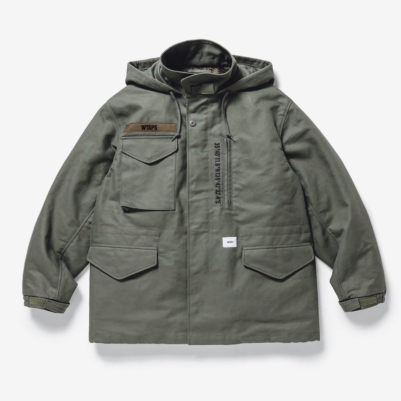 WTAPS 20AW WSFM / JACKET / COTTON. TWILL 連帽外套夾克| 蝦皮購物