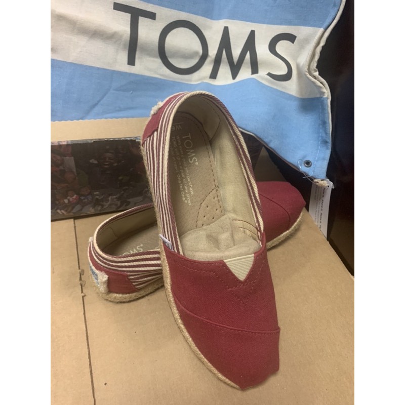 Toms university stripe on sale womens