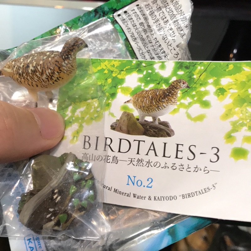 海洋堂絕版高山的花鳥Birdtales 3 三得利天然水絕版瓶蓋雷鳥鳥扭蛋食玩