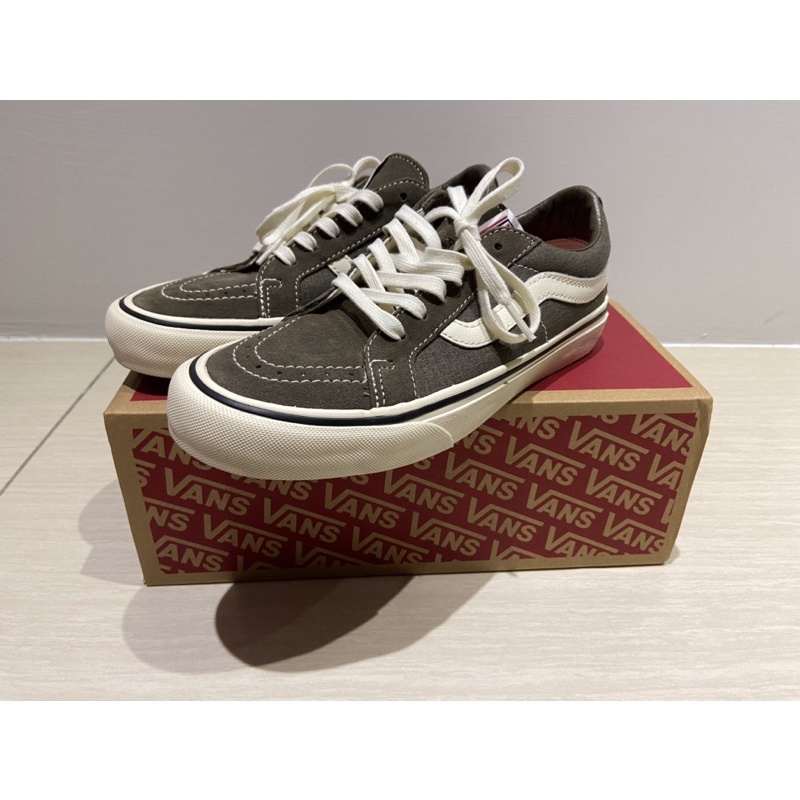 墨綠色 Vans Sk8 Low Reissue S 麂皮 帆布鞋 24cm 余文樂 著用 lok666