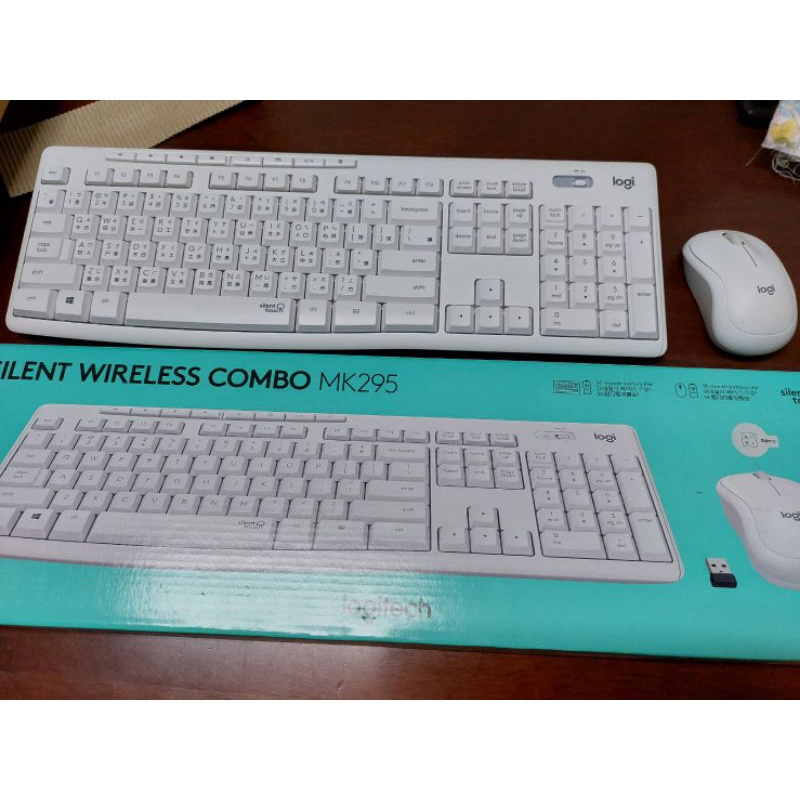 羅技logitech k295靜音無線鍵鼠組 珍珠白 | 蝦皮購物