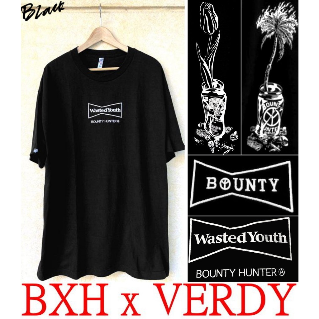 Mサイズ Bounty Hunter × Wasted 振り回し Youth Tee 