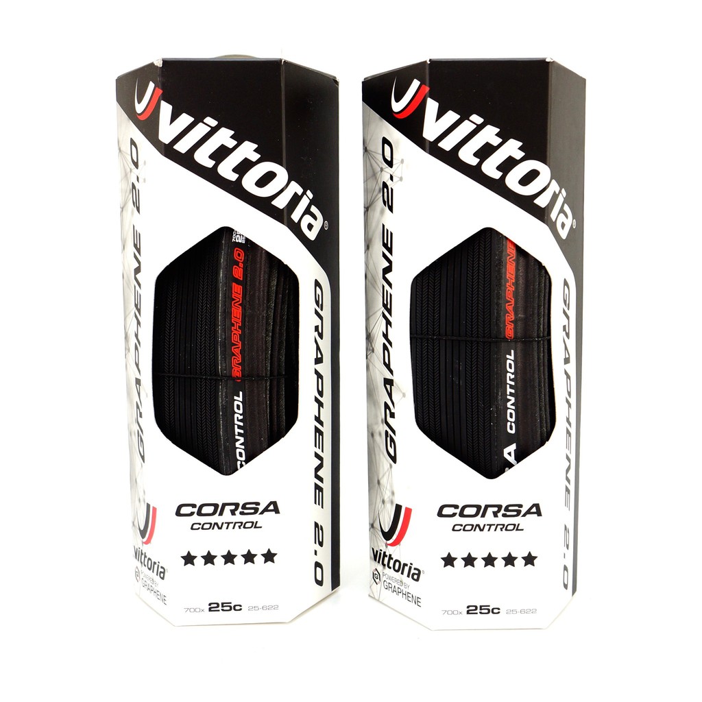 維多利亞石墨烯可折自行車黑色輪胎外胎Vittoria Corsa Control G+2.0 