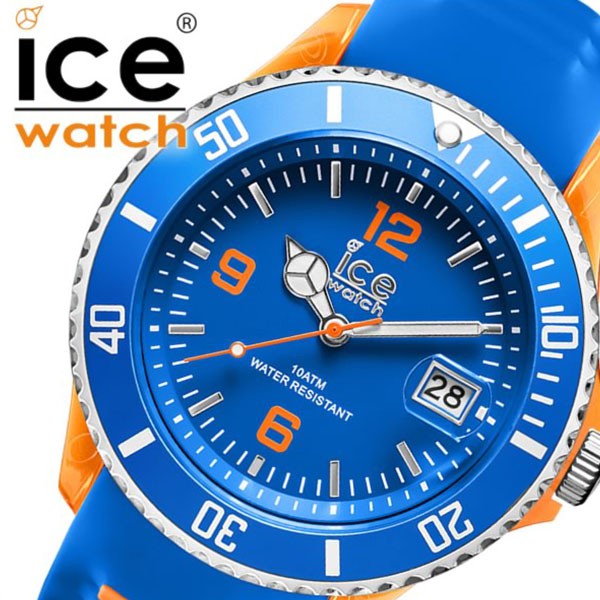 特價活動-ice Watch 藍橘矽膠錶帶手錶| 蝦皮購物