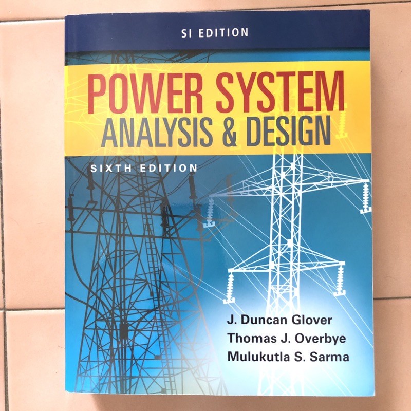 POWER SYSTEM ANALYSIS&DESIGN SIXTH EDITION 電力系統分析 六版 近全新 | 蝦皮購物