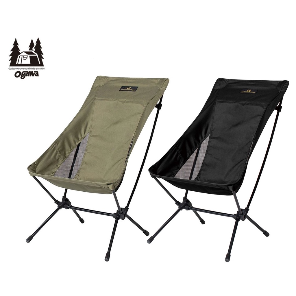 現貨🔥 日本限定Ogawa Two Angle Chair L 黑色橄欖綠小川戶外高背露營