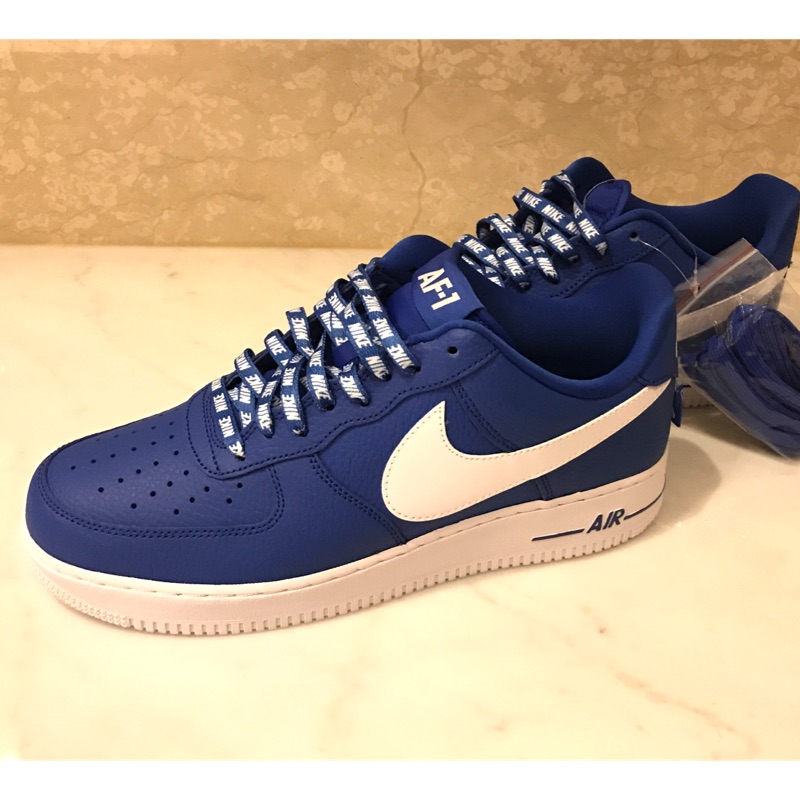 Nike Air Force 1 07 LV8 藍色US10 NBA聯名| 蝦皮購物