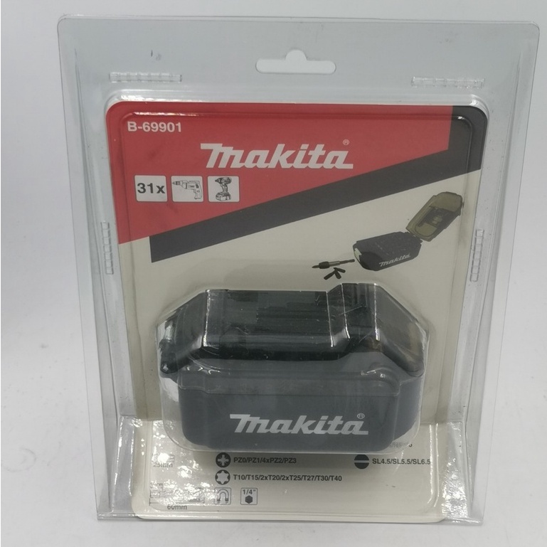 "台南工具好事多" Makita 牧田 全新 18V電池盒造型 31件 起子頭組 #B-69901 | 蝦皮購物