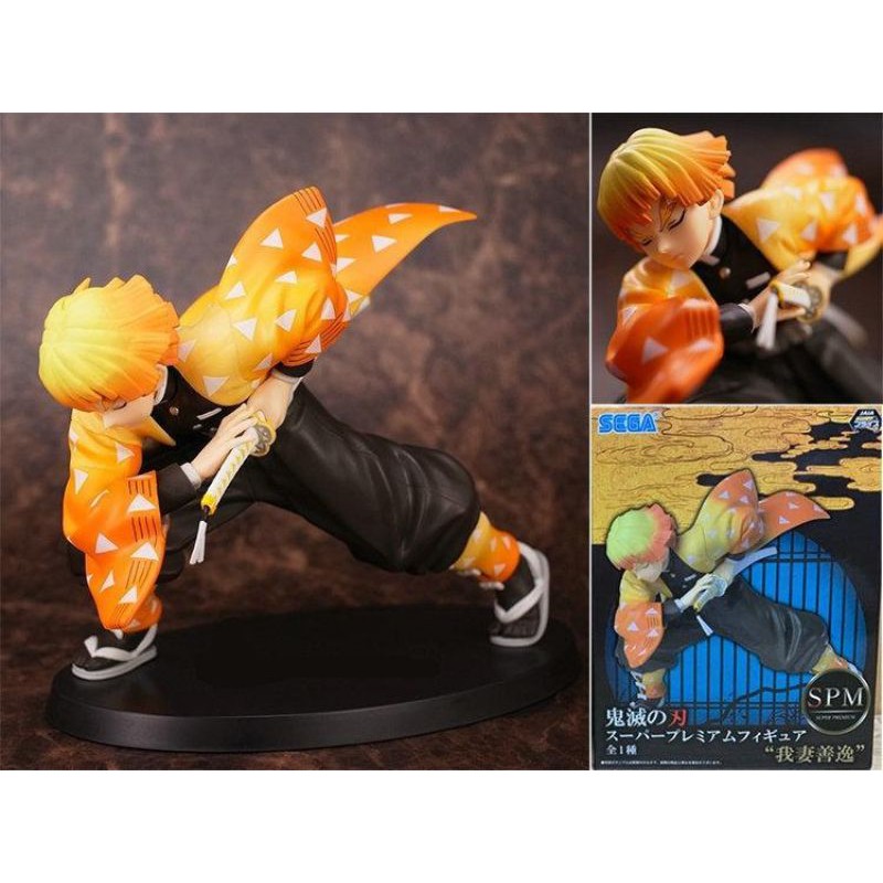 現貨。☆哞哞小舖☆。鬼滅之刃SEGA 景品SPM 我妻善逸港版約12CM | 蝦皮購物