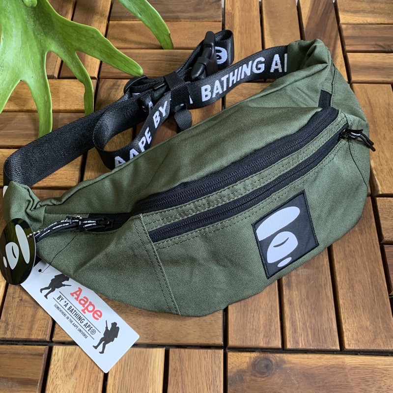Aape nylon canvas waist bag shop