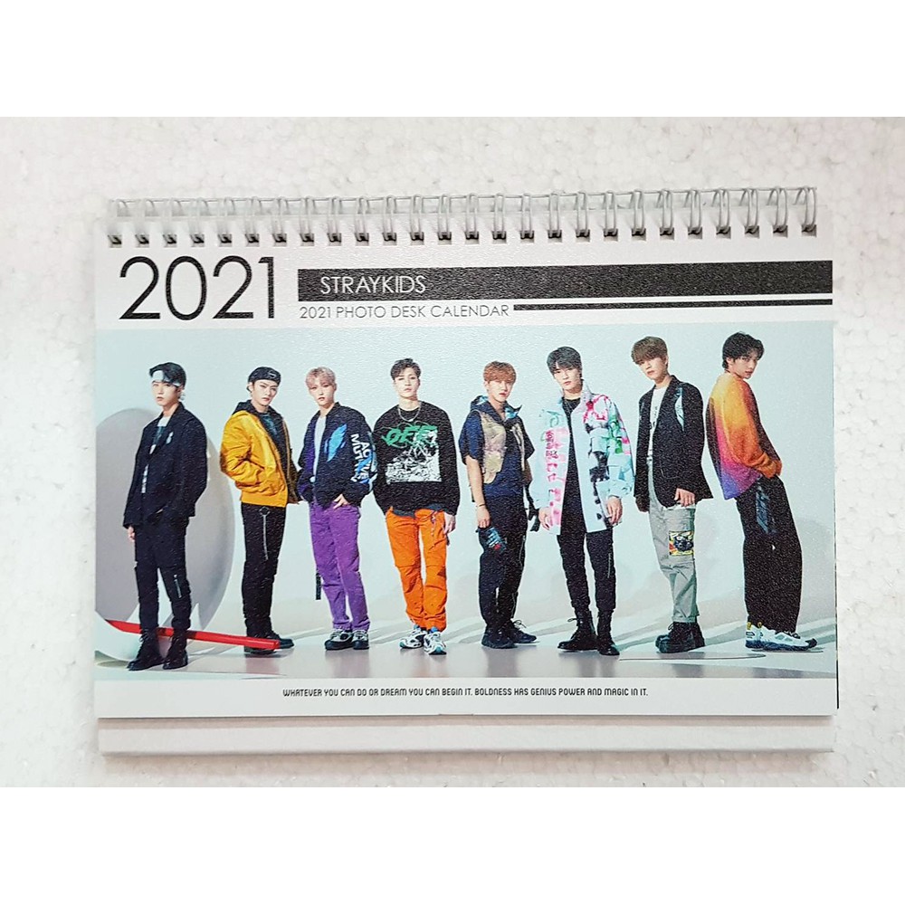 Kpop Stray Kids 2021 Desk Calendar SKZ Hyun-Jin Bang Chan | 蝦皮購物