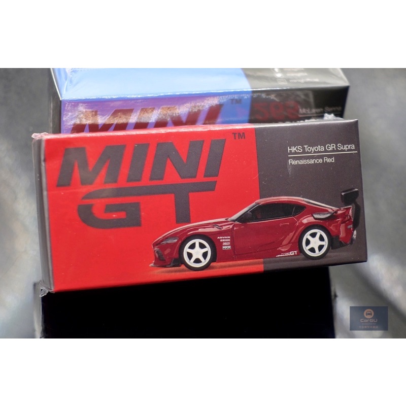 竹北卡谷) Mini GT 1/64 265 HKS Toyota GR Supra Renaissance Red