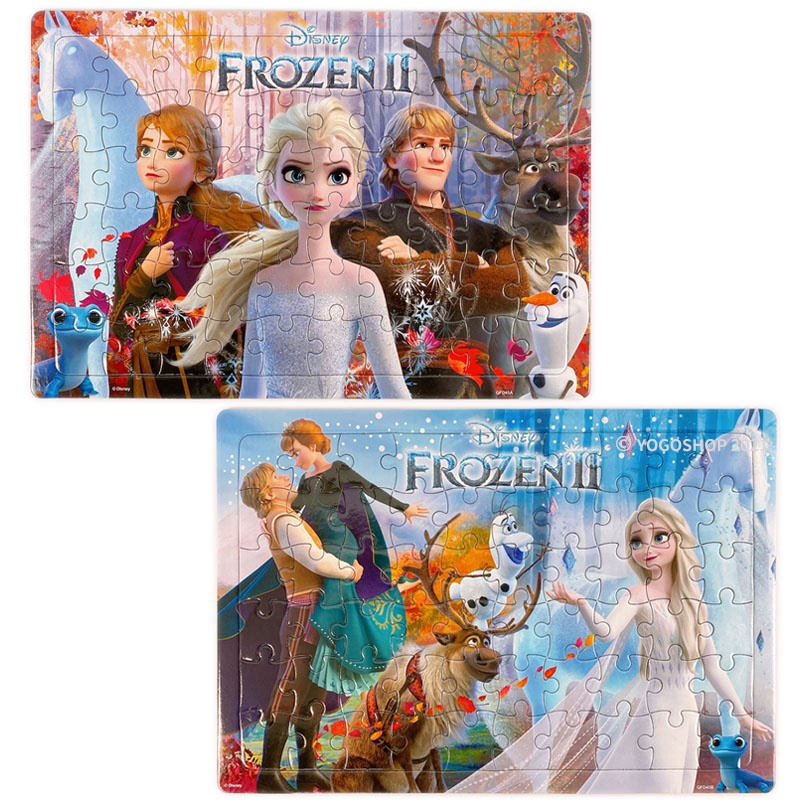 迪士尼 冰雪奇緣拼圖 60片拼圖 QFD45-46 FROZEN 雪寶拼圖 Elsa 幼兒卡通拼圖 正版授權 台灣製 | 蝦皮購物