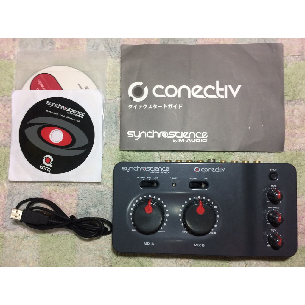 M-Audio Synchroscience Conectiv 4進4出DJ用USB聲卡DVS TRAKTOR VDJ