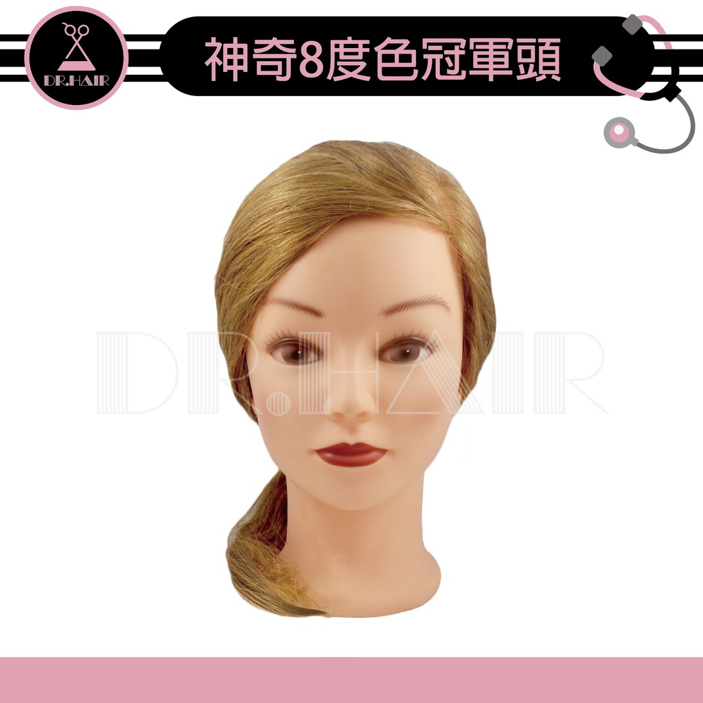 DrHair 神奇8度色冠軍頭 髮量多 髮質超優 假人頭 美髮頭 頭皮 頭殼 設計師練習頭 練習假人頭 | 蝦皮購物