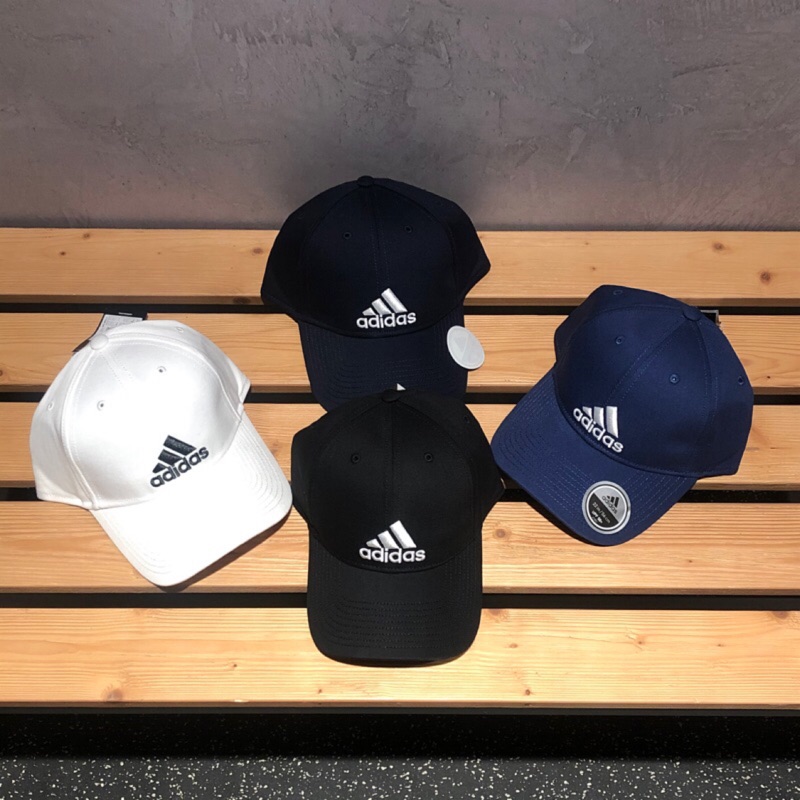 吉米.tw】現貨愛迪達adidas LOGO CAP 老帽棒球帽高爾夫球帽彎帽S98156