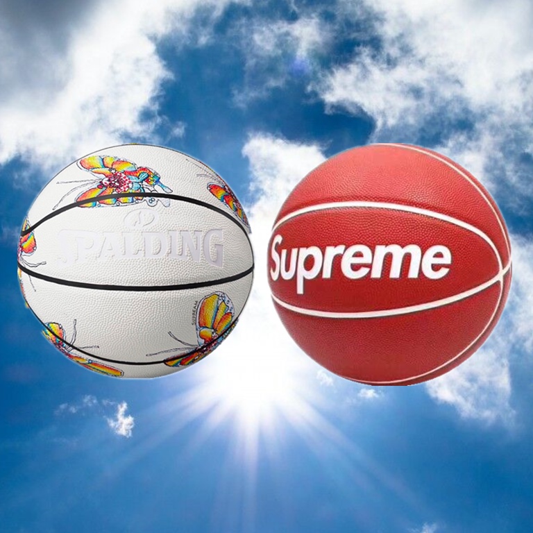 全新限量免運Supreme Spalding butterfly basketball 聯名紅色蝴蝶籃球