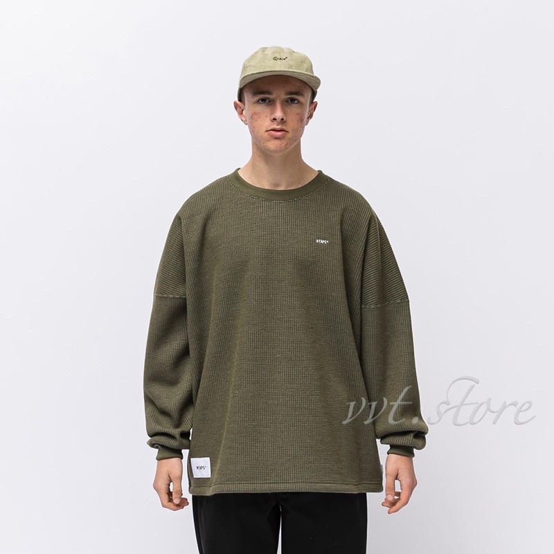 WTAPS 21AW WAFFLE / LS / PEAC 華夫格長袖T恤| 蝦皮購物