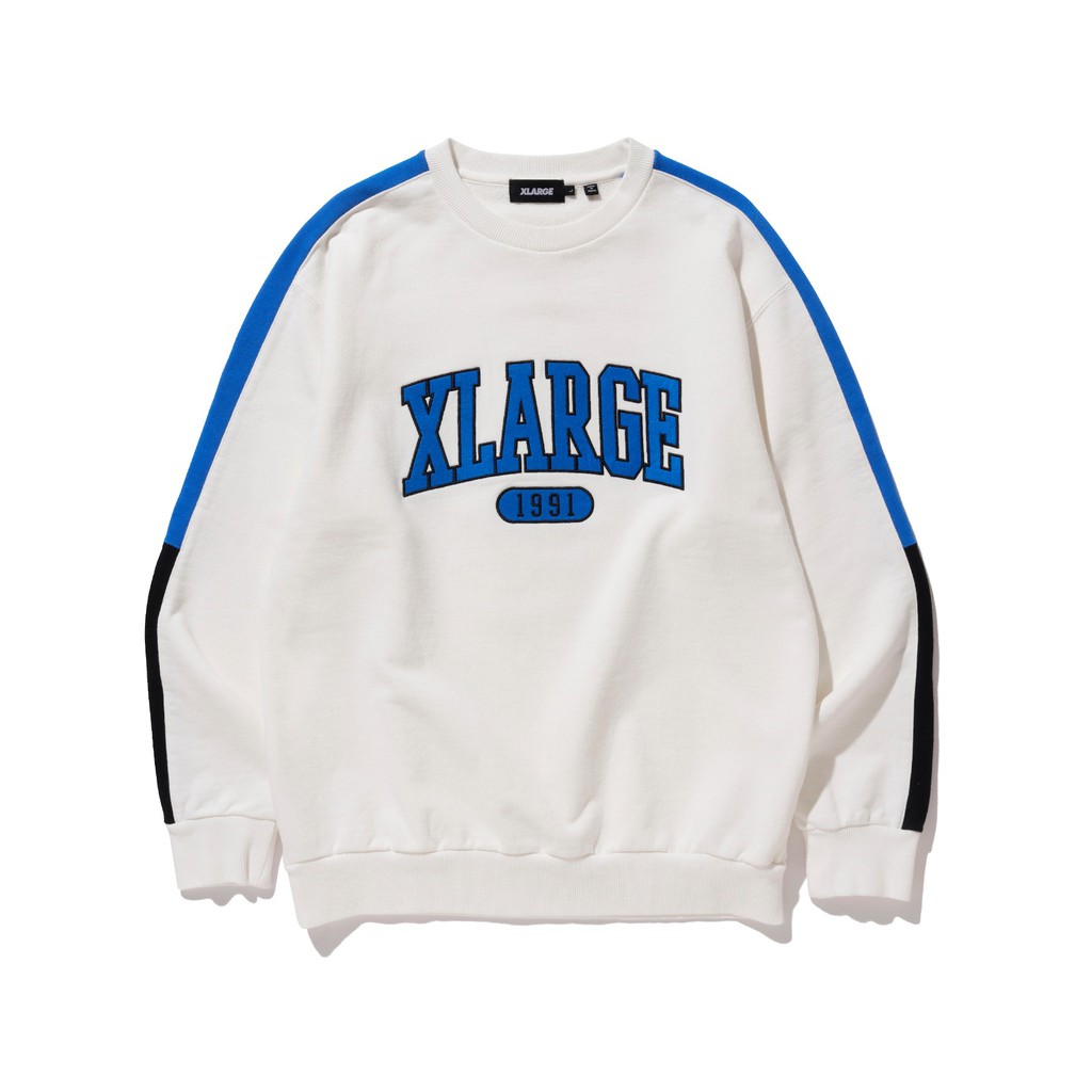 XLARGE PANELED CREWNECK SWEAT LOGO長袖運動衫101211012002 | 蝦皮購物