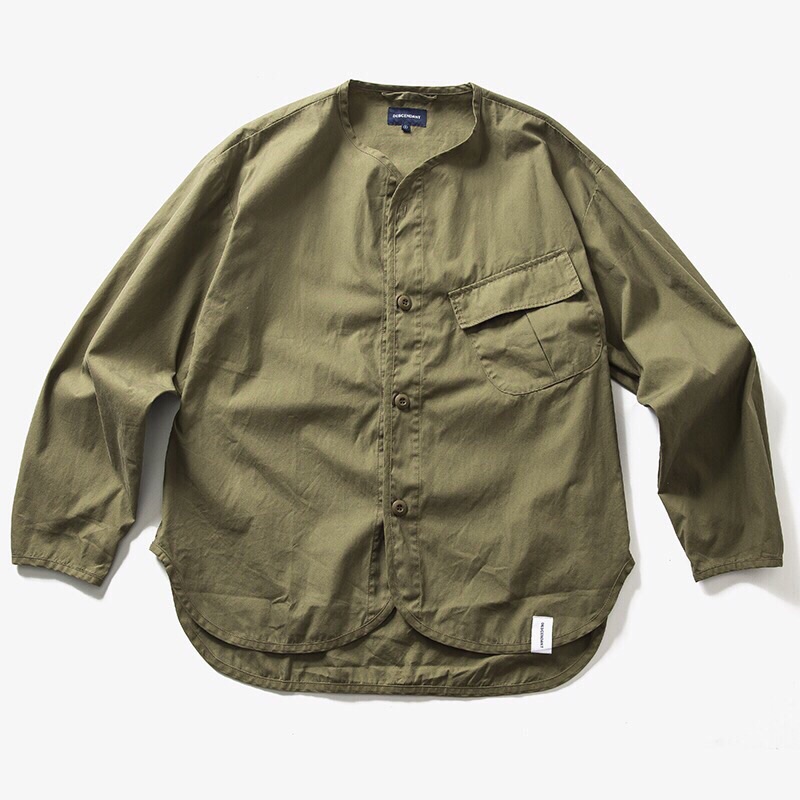 難得❗️ DESCENDANT REMNANTS OX LS SHIRT DCDT 18AW 無領斜