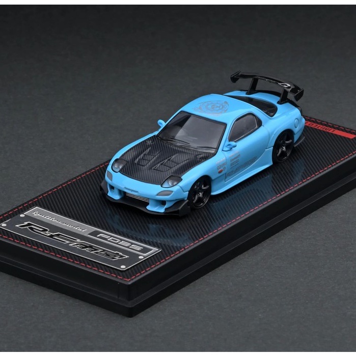 模例】ignition model 1/64 Mazda RX-7 (FD3S) RE雨宮亮藍色IG1949