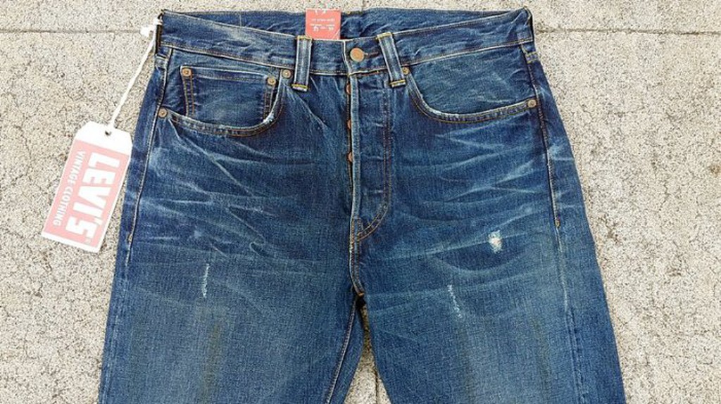 西方不敗全新歐洲版Levi's LVC 501XX 1947年Pitchfork 47501潑漆Levis