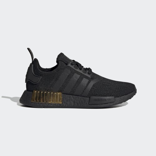 Adidas nmd on sale black and gold