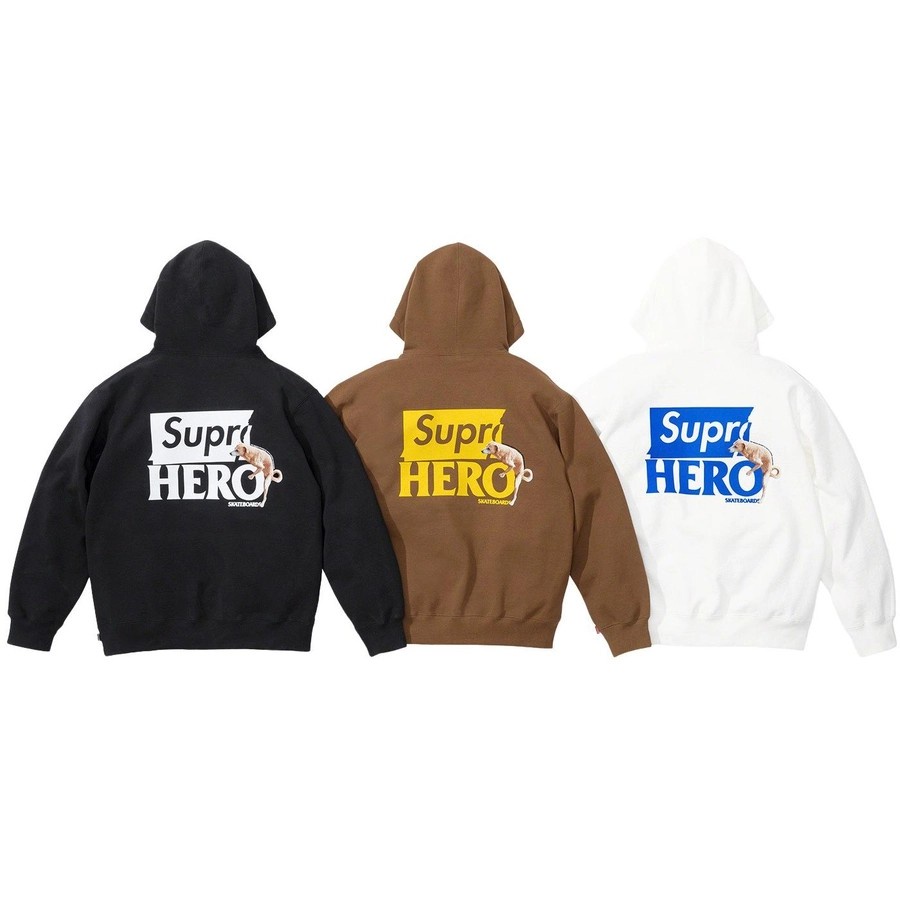 Zoopreme-現貨』Supreme®/ANTIHERO® Hooded Sweatshirt 黑/棕色| 蝦皮購物