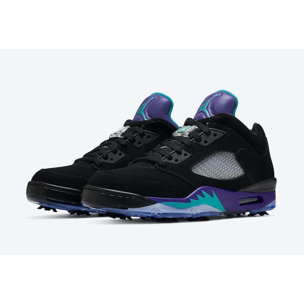 【iNTERWEAVE 誼德威】Nike Air Jordan 5 G Low Black Grape 高爾夫球鞋