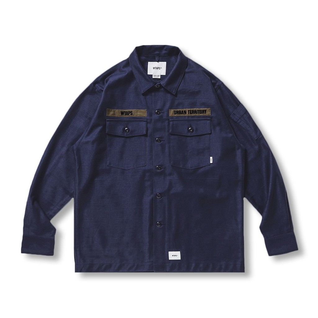 阿飛 WTAPS 20AW BUDS/LS/COTTON.SATIN 202BRDT-SHM01 襯衫 兩口袋 西山徹