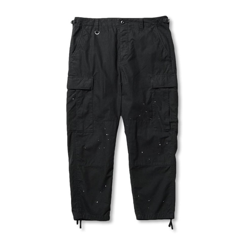 21SS Uniform Experiment DRIPPING RIP STOP CARGO PANTS UE 潑漆