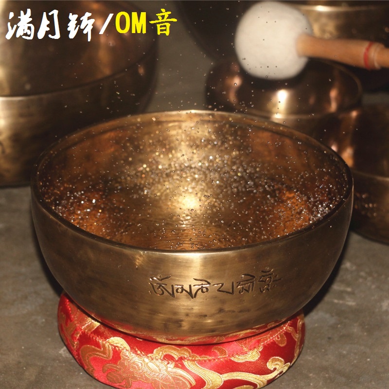 ☬滿月缽頌缽尼泊爾純手工專業OM音銅缽瑜伽缽音療理療音缽擺件銅磬 | 蝦皮購物