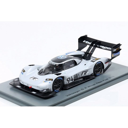 秉田屋】現貨Spark Volkswagen I.D. R #94 2018 Pikes Peak 冠軍1/43