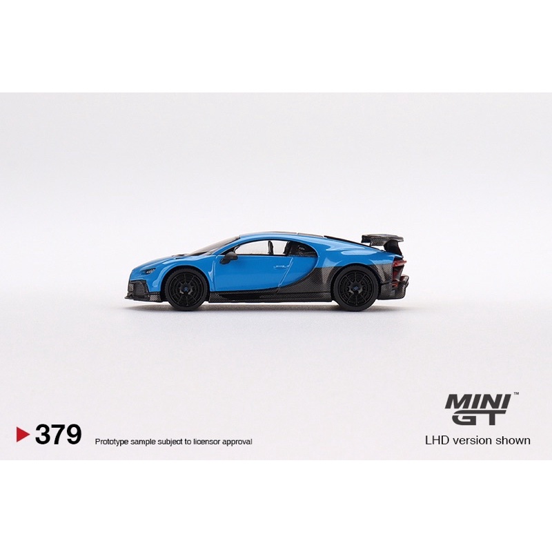 Mini GT Bugatti Chiron Pur Sport Bleu - échelle 1:64 - édition Limitée Mijo #379 - Modèle Diecast 2022