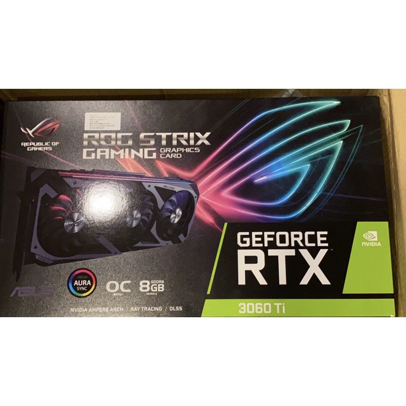 ASUS 華碩ROG STRIX GeForce RTX™3060 Ti O8G GAMING 顯示卡| 蝦皮購物