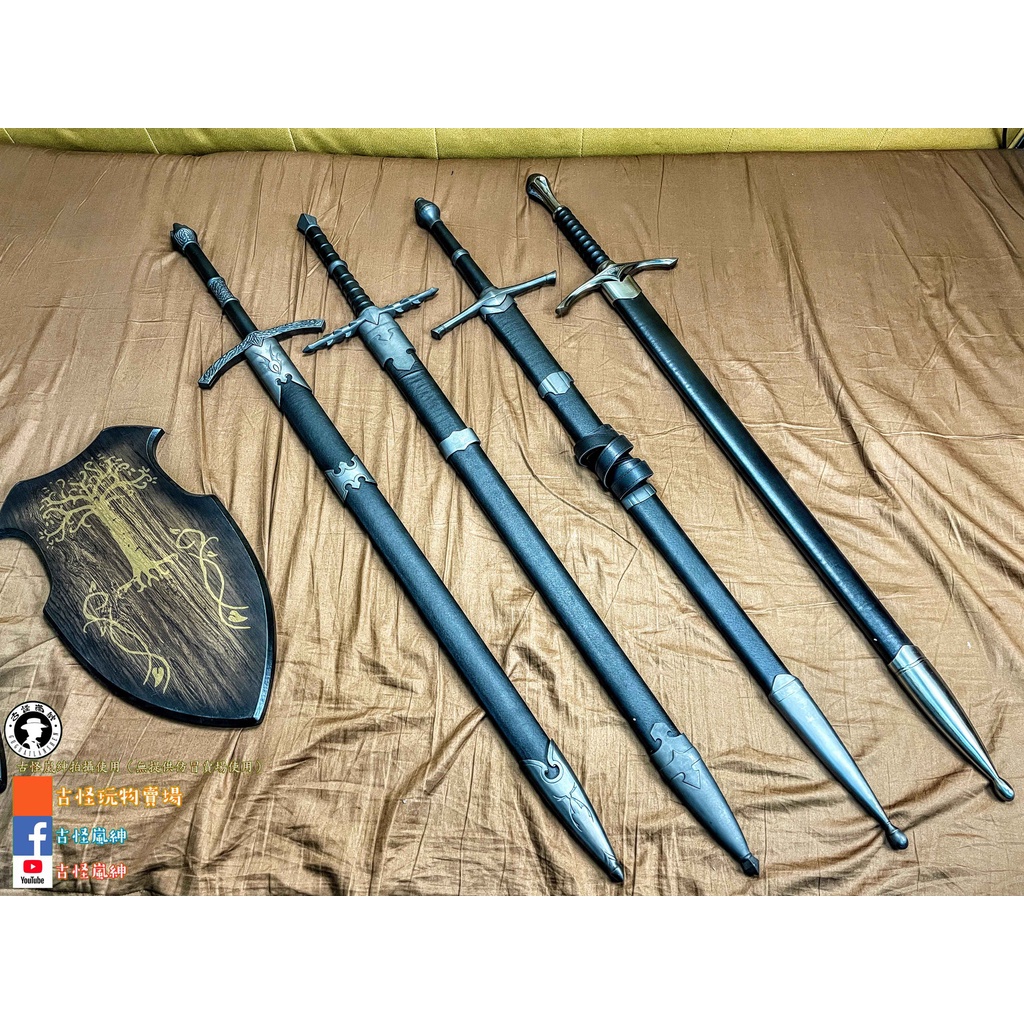 （全新上架）魔戒全金屬未開刃刀劍/甘道夫/遊俠劍/擊敵劍/戒靈王/戒靈劍/十字軍劍/阿拉貢聖劍/附掛版/歐式刀劍 | 蝦皮購物