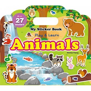 人類---My Sticker Book：Animals (手提貼紙書英文版：動物) | 蝦皮購物