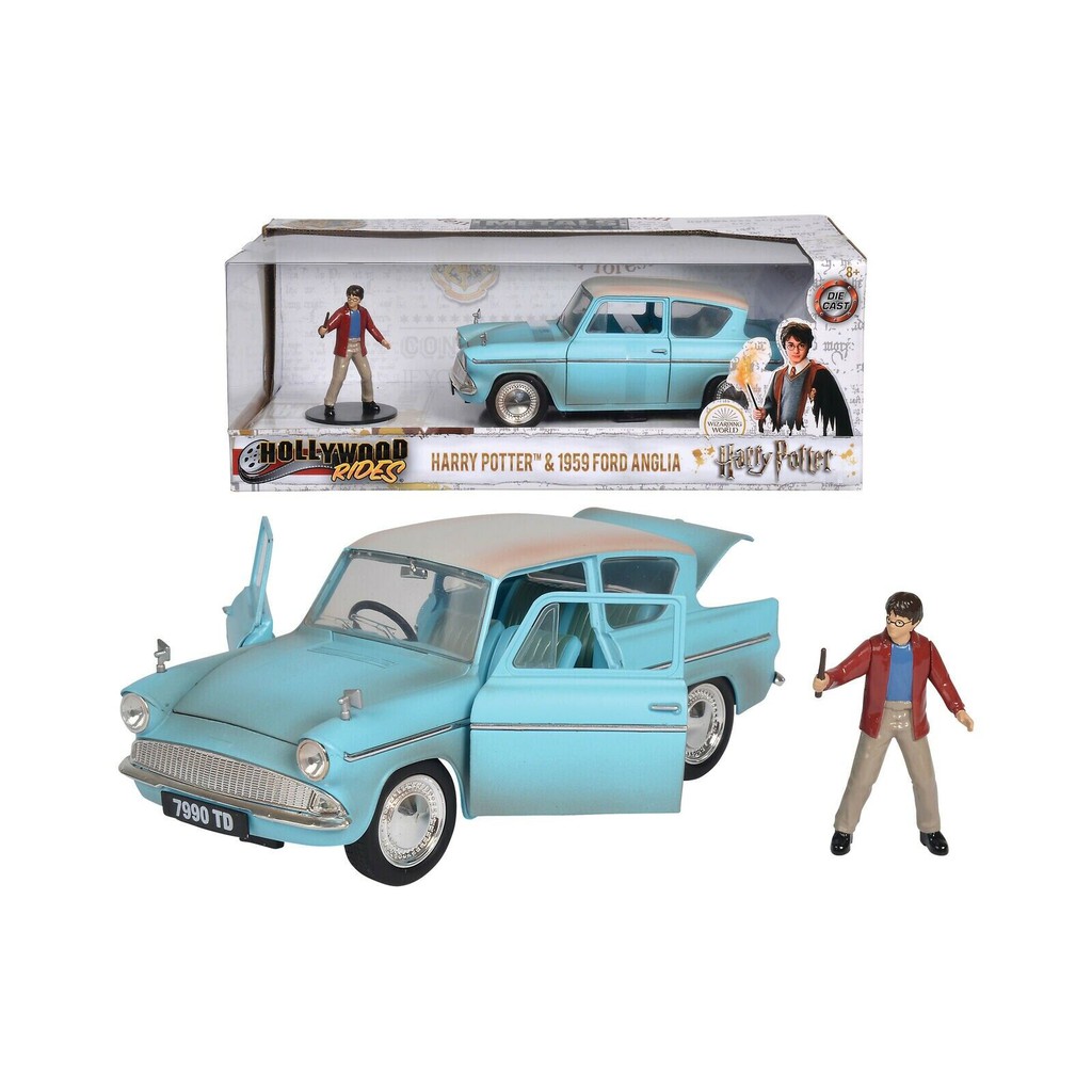 特價現貨】1:24 Jada Ford Anglia 1959 Harry Potter 哈利波特人車組