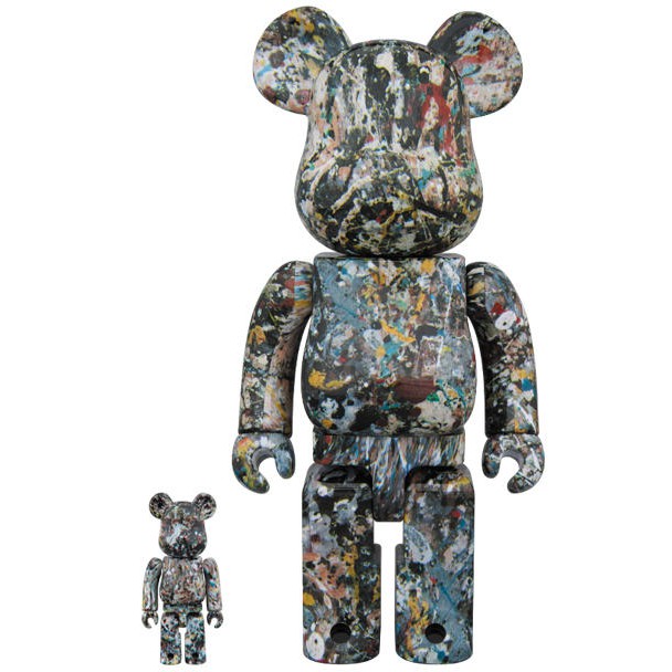 玩具路邊攤} BE@RBRICK Jackson Pollock Ver.2 潑墨系列400%+100