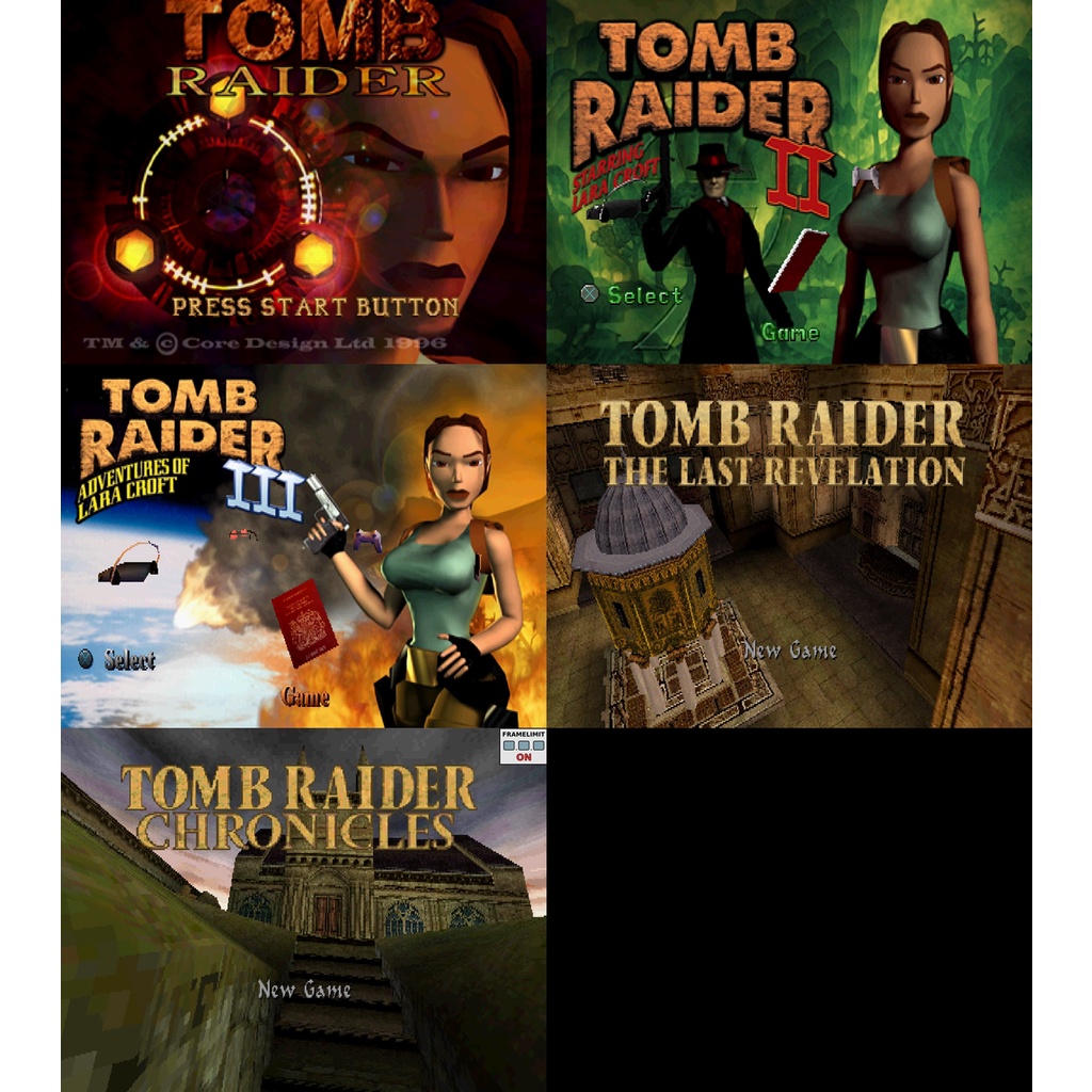 PS 古墓奇兵 1~5 Tomb Raider 古墓麗影 盜墓者 蘿拉 美版遊戲 合輯 電腦免安裝版 PC運行