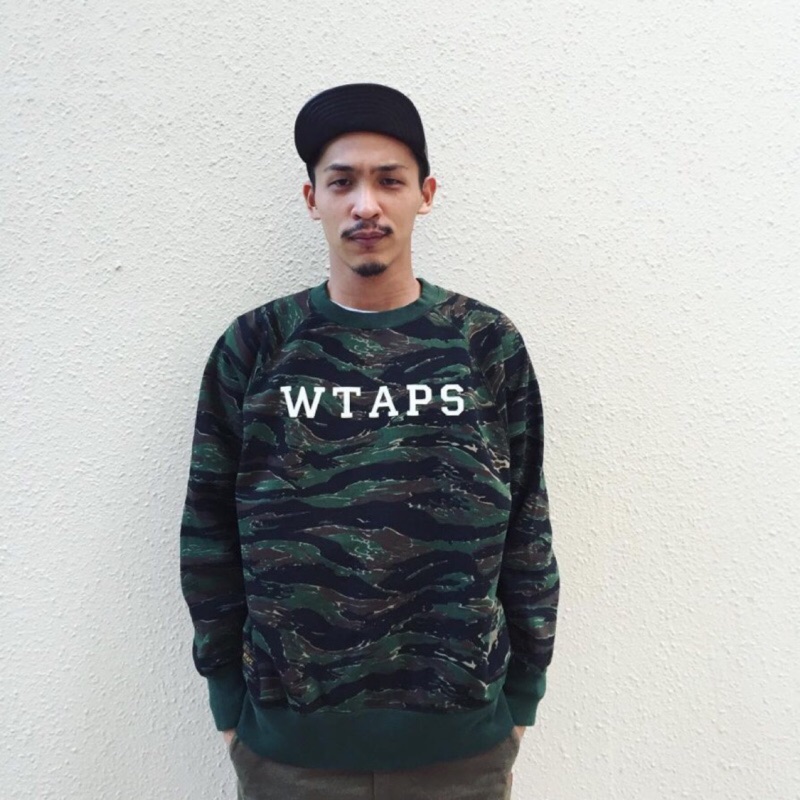 WTAPS DESIGN CREW NECK 05 17SS 虎纹虎斑迷彩衛衣TIGER STRIPE | 蝦皮購物