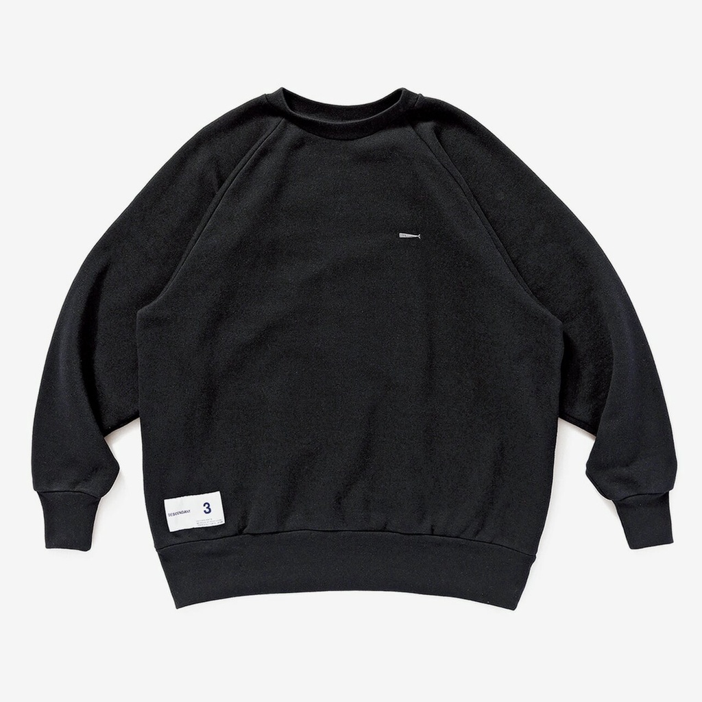 《　小黑痣 現貨　》 DESCENDANT PE CREW NECK SWEATSHIRT 小鯨魚 刺繡 大學T