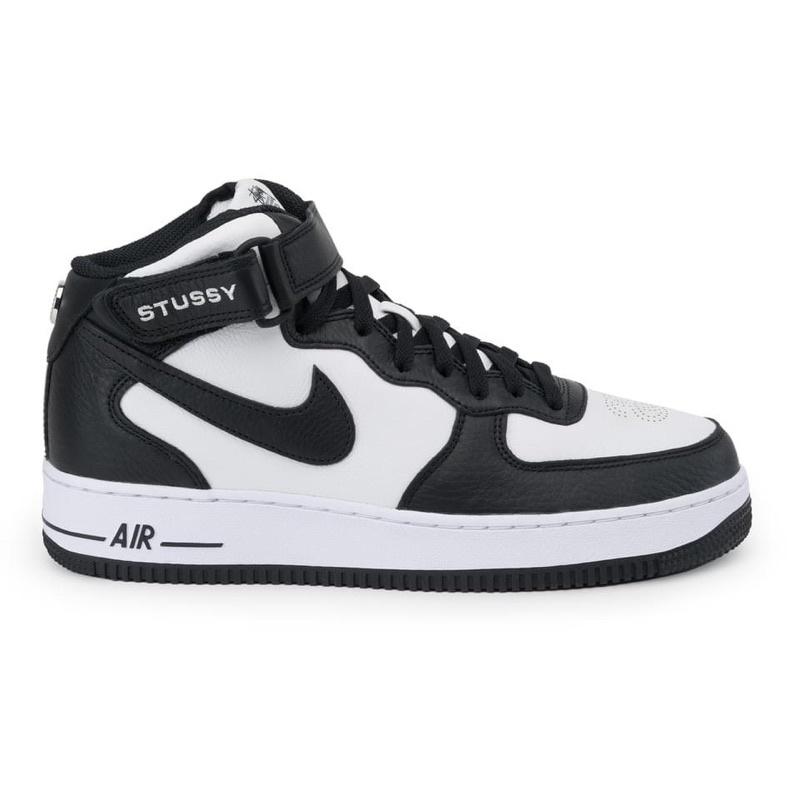 全新現貨❗️Stussy & Nike Air Force 1 '07 Mid 黑白27.5cm / US9.5